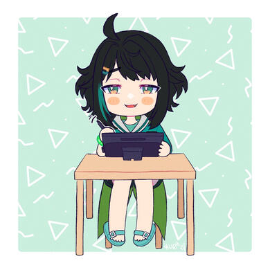 Flat Color Commission --VTuber Miisu