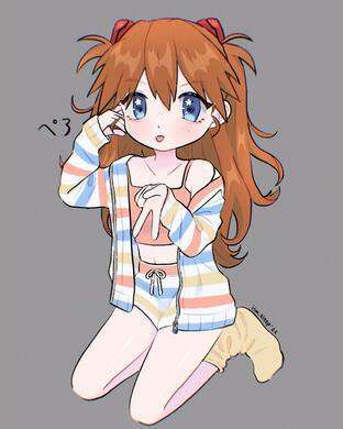 Fanart -- Asuka Langley Soryu from Neon Genesis Evangelion