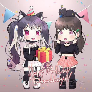 Commission for Yoru -- Birthday Gift for Strawblurrys