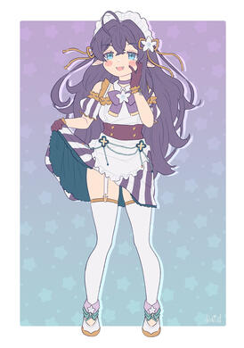 Flat Color Commission -- VTuber Eli