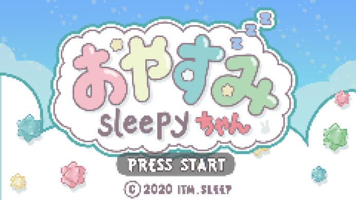 Original Illustration -- "Oyasumi Sleepy" title screen