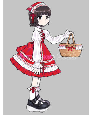Original Illustration -- Little Red Riding Hood